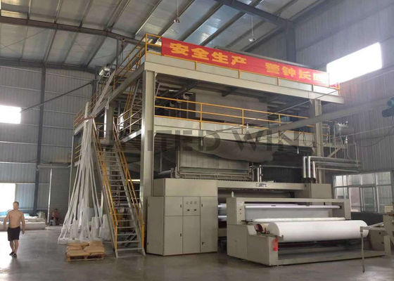 1600mm SSS SS  Pp Spunbond Nonwoven Fabric Machinery High Yield Double Beam